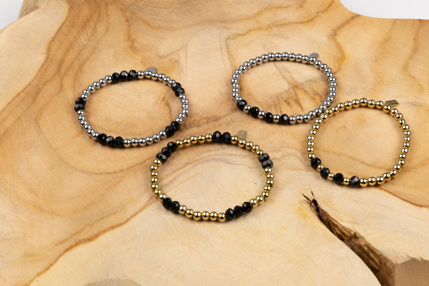 Gold or Silver with a touch of black